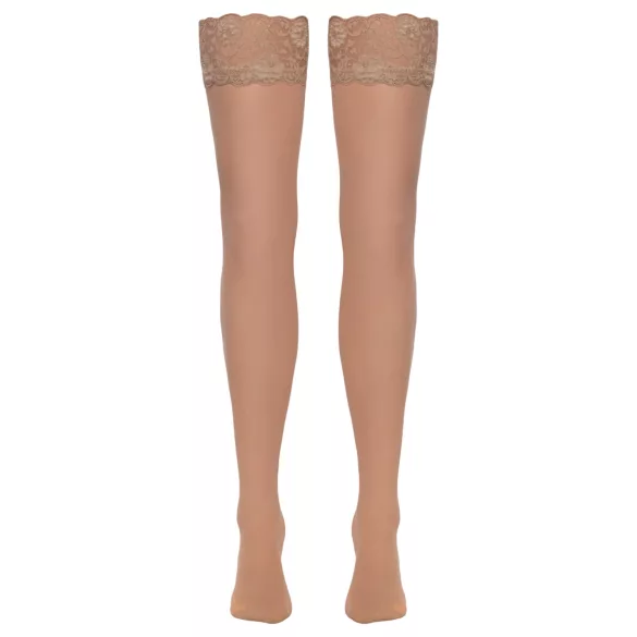 Cottelli - meia 7/8 feminina - toque sedoso - cor natural