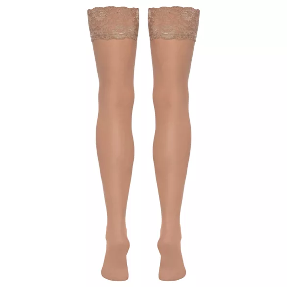 Cottelli - meia 7/8 feminina - toque sedoso - cor natural
