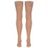 Cottelli - meia 7/8 feminina - toque sedoso - cor natural