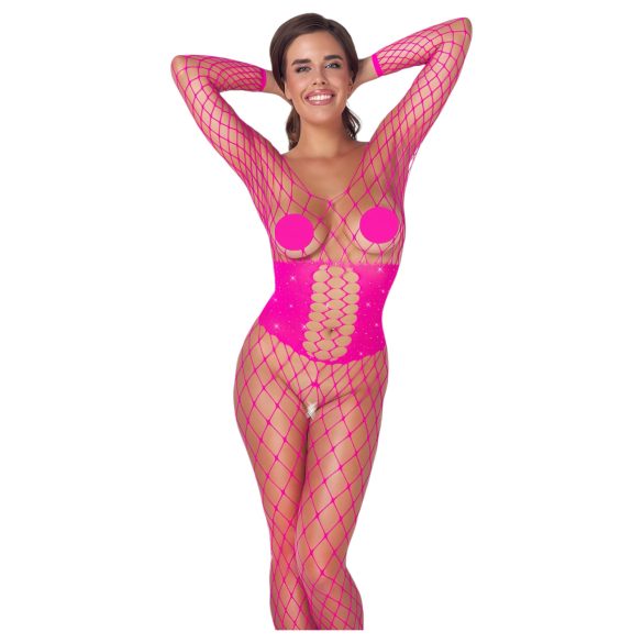 Cottelli - Macacão rendado pink - S-L