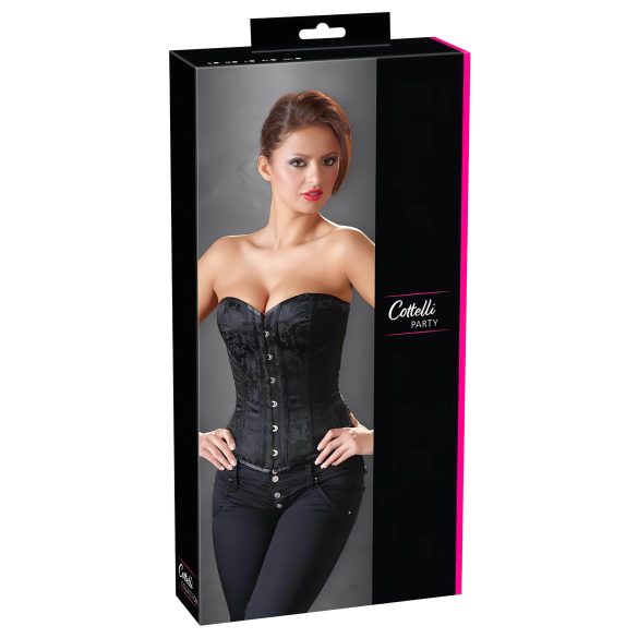 Cottelli - corpete bordado para festas (preto) - M
