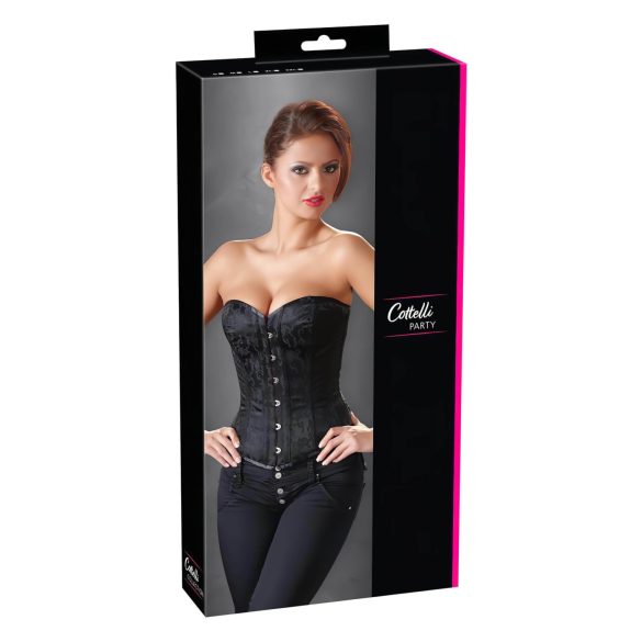 Cottelli - corpete bordado para festas (preto) - L