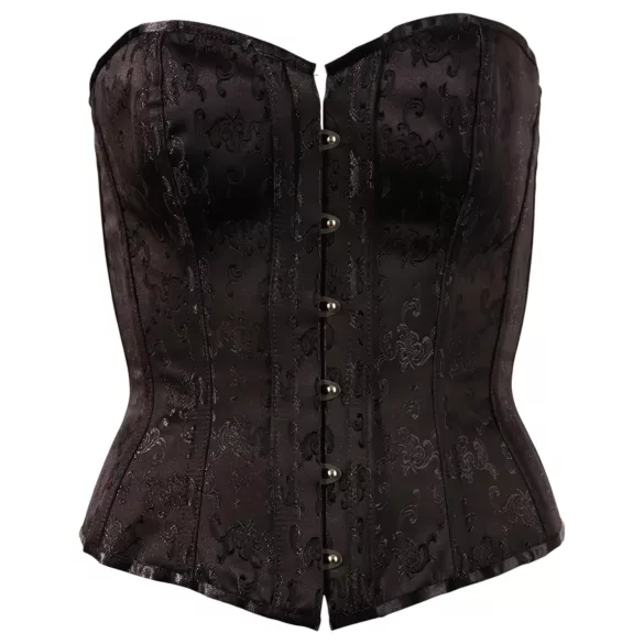 Cottelli - espartilho bordado - preto - XL