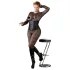Cottelli Plus Size - espartilho de cetim - preto