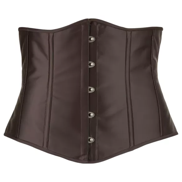 Cottelli Plus Size - espartilho de cetim - preto