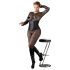 Cottelli Plus Size - espartilho cetim (preto) - 4XL