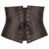 Cottelli Plus Size - espartilho cetim (preto) - 4XL