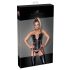 Noir - Corselete com cinta-liga rendada (preto) - XL