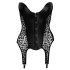 Noir - Top com Estampa de Leopardo e Cintas para Meias (Preto) - M