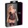 Cottelli - Top feminino rendado com fitas (preto) - XXL