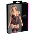 Cottelli - Top feminino com renda e fitas - preto - XXXL