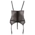 Cottelli - Top feminino com renda e fitas - preto - XXXL