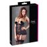 Cottelli - Top com ligas e babados de renda (preto) - 80C/L