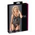 Cottelli - Top Transparente com Listras Brilhantes (Preto) - XL