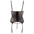 Cottelli - Top Transparente com Listras Brilhantes (Preto) - XL