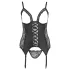 Cottelli Tamanho Plus - Top com Ligas Ajustável (preto)