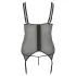 Cottelli Tamanho Plus - Top com Ligas Ajustável (preto)