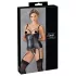 Cottelli Bondage - top brilhante push-up com algemas (preto)
