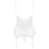 Conjunto Obsessive 810-COR-2 - Porta-ligas rendado (branco)