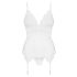 Conjunto Obsessive 810-COR-2 - Porta-ligas rendado (branco) - L/XL