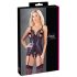 Cottelli - Top rendado aberto e tanga (preto) - L