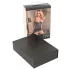 Abierta Fina - top brilhante com corrente e tanga (preto) - 85B/L