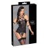 Cottelli Bondage - Top c/ alças, algemas e tanga (preto) - M