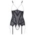 Cottelli - Top aberto com pérolas (preto) - M