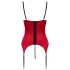 Cottelli - conjunto lingerie levantador seios renda - vermelho - M