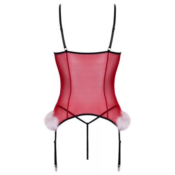 Cottelli - conjunto de lingerie de Natal (vermelho) - L/XL