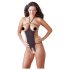 NO:XQSE - Body sensual aberto com strass - preto (S-L)
