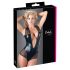 Cottelli - Body preto brilhante em rede