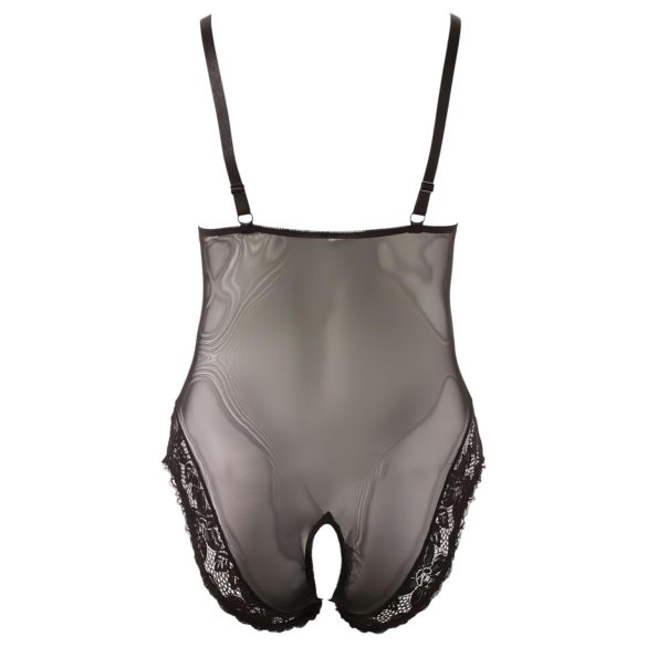 Cottelli Plus Size – Body rendado preto