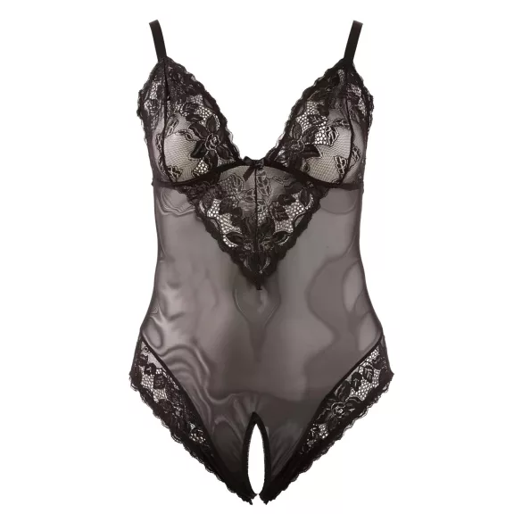 Cottelli Plus Size - body rendado plus size - preto - XXXXL