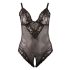 Cottelli Plus Size – Body rendado preto - XXXXL