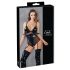 Cottelli Bondage – Body brilhante com algemas (preto)