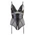 Cottelli Bondage – Body brilhante com algemas (preto)