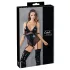 Cottelli Bondage - body brilhante com algemas - preto - M