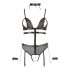 Cottelli Bondage - Corpo Aberto com Correntes (Preto) - XL