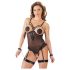 Cottelli Bondage - Body e Algemas com Aros Metálicos (preto)