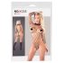 NO:XQSE - body de manga comprida em renda, preto (S-L)