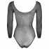 NO:XQSE - body longo, brilhante e rendado - preto (S-L)