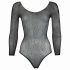 NO:XQSE - body longo, brilhante e rendado - preto (S-L)