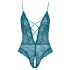 Cottelli - body aberto rendado com cordões (verde) - L