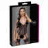 Cottelli - body aberto rendado com ligas - preto