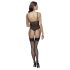 Cottelli - Body de Renda Aberto com Liga (Preto) - M