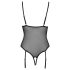 Cottelli - Body de Renda Aberto com Liga (Preto) - L
