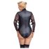 Cottelli Plus Size Bondage - Body de renda (preto) - 2XL