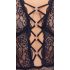 Cottelli Curves Plus Size - Body Transparente com Estampas (preto)