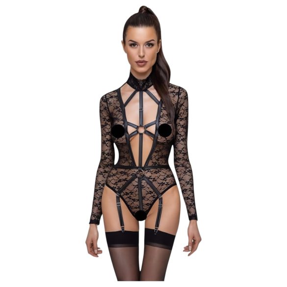 Cottelli - Body Transparente com Alças (Preto) - M
